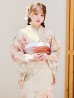 画像9: 【即日発送】ピンクベージュ牡丹浴衣【浴衣３点セット 浴衣/帯/下駄】OBI-g-500-kj-4-OR / HIMO-900-yn-5-IV / HEKO-800-sb-5-W / YA-594-kj-CL / YA-1081-kj-BR / GETA-01-kj-7-P / [YMT]