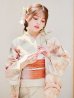 画像11: 【即日発送】ピンクベージュ牡丹浴衣【浴衣３点セット 浴衣/帯/下駄】OBI-g-500-kj-4-OR / HIMO-900-yn-5-IV / HEKO-800-sb-5-W / YA-594-kj-CL / YA-1081-kj-BR / GETA-01-kj-7-P / [YMT]