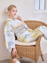 ヘルシー油彩牡丹浴衣  【浴衣３点セット 浴衣/帯/下駄】[YMT]