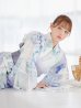 画像2: シャーベット水彩紫陽花浴衣  【浴衣３点セット 浴衣/帯/下駄】OBI-g-500-kj-8-GY / HIMO-900-yn-3-GYxGD / HEKO-800-sb-5-W / YA-1016-kj-CL / GETA-01-kj-3-IV [YMT] (2)