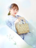 【予約 / 5月中旬発送予定】アイスブルー牡丹浴衣 OBI-siwa-200-kj-13-OW / HIMO-906-yn-PEARL / HEKO-800-sb-5-W / YA-1070-kn-DusBL / GETA-01-kj-3-IV[y/YMT]