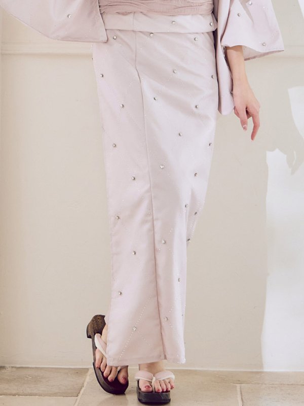 画像25: アーガイルビジュー浴衣  【浴衣３点セット 浴衣/帯/下駄】[YMT]