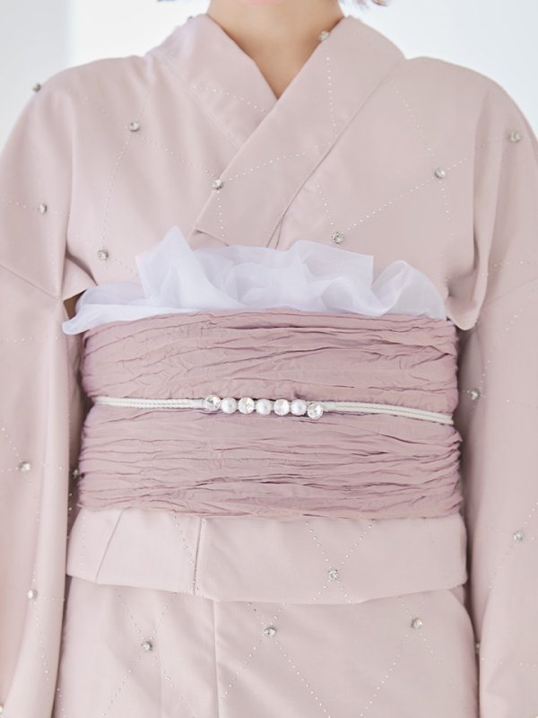 画像13: 【即日発送】アーガイルビジュー浴衣  【浴衣３点セット 浴衣/帯/下駄】[YMT]