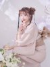 画像3: アーガイルビジュー浴衣【浴衣３点セット 浴衣/帯/下駄】OBI-siwa-204-wk-9-DusP / HIMO-906-yn-PEARL / HEKO-800-sb-5-W / GETA-01-kj-7-P/ [YMT]