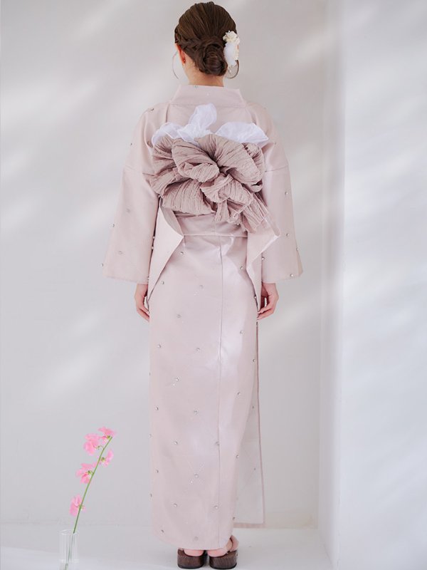 画像14: 【即日発送】アーガイルビジュー浴衣  【浴衣３点セット 浴衣/帯/下駄】[YMT]