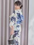 【予約 / 5月中旬発送予定】蒼菖蒲柄浴衣 OBI-hira-100-ok-4-DusBL / HIMO-900-yn-4-GYxGY / / YA-1002-kj-BL / GETA-01-kj-2-BL/ [y/OF01]