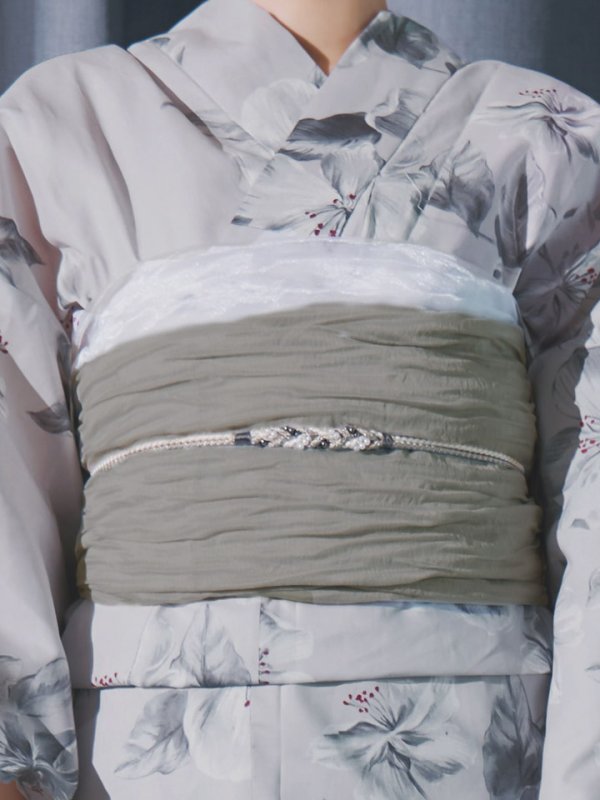 画像16: 【即日発送】クラシカルフラワー大人モード浴衣  【浴衣３点セット 浴衣/帯/下駄】[YMT]