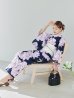 画像13: 【即日発送】ライラック牡丹ネイビー浴衣 【浴衣３点セット 浴衣/帯/下駄】OBI-hira-100-ok-15-WxW / HIMO-900-yn-3-GYxGD / YA-1027-wk-PL / GETA-01-kj-3-IV/ [/OF01]