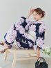 画像16: 【即日発送】ライラック牡丹ネイビー浴衣 【浴衣３点セット 浴衣/帯/下駄】OBI-hira-100-ok-15-WxW / HIMO-900-yn-3-GYxGD / YA-1027-wk-PL / GETA-01-kj-3-IV/ [/OF01]