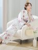 画像14: 【予約 / 7月上旬発送予定】アネモネダリア浴衣  【浴衣３点セット 浴衣/帯/下駄】OBI-siwa-204-wk-14-DusP / HIMO-900-yn-5-IV / HEKO-800-sb-5-W / YA-1002-kj-P / GETA-02-ok-8-RoseP / [/OF01]
