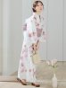 画像3: 【予約 / 7月上旬発送予定】アネモネダリア浴衣  【浴衣３点セット 浴衣/帯/下駄】OBI-siwa-204-wk-14-DusP / HIMO-900-yn-5-IV / HEKO-800-sb-5-W / YA-1002-kj-P / GETA-02-ok-8-RoseP / [/OF01]