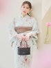 画像1: 【予約 / 5月下旬発送予定】赤黄色フラワー浴衣 OBI-hira-100-ok-9-PxBR / HIMO-900-yn-7-MOC / HEKO-801-ok-2-MOC / YA-74-kn-P / GETA-02-ok-8-RoseP/ [y/OF01] (1)