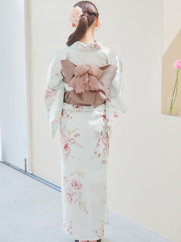 画像15: 【即日発送】赤黄色フラワー浴衣  【浴衣３点セット 浴衣/帯/下駄】[YMT]