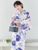 画像3: 【Riuコラボ】【予約/5月中旬発送予定】ブルーアイボリーピオニー浴衣 OBI-siwa-200-kj-11-Rose / HIMO-906-yn-PEARL / HEKO-800-sb-5-WH / YA-1001-kj-BL  / YA-1023-wk-P / GETA-01-kj-3-IV [YMT]
