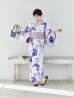 画像6: 【Riuコラボ】【予約/5月中旬発送予定】ブルーアイボリーピオニー浴衣 OBI-siwa-200-kj-11-Rose / HIMO-906-yn-PEARL / HEKO-800-sb-5-WH / YA-1001-kj-BL  / YA-1023-wk-P / GETA-01-kj-3-IV [YMT]