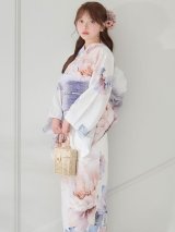 送料無料！彩華グラデーション牡丹浴衣【浴衣３点セット 浴衣/帯/下駄】[OF04]【予約 / 4月上旬発送予定】