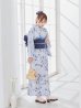 画像10: 【予約 / 5月中旬発送予定】ワンピース水彩椿柄浴衣 OBI-g-500-kj-9-NV / HIMO-900-yn-2-DusBL / HEKO-800-sb-8-DusBL / YA-73-kn-GY / GETA-01-kj-2-BL/ [y/OF01]