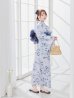画像11: 【予約 / 5月中旬発送予定】ワンピース水彩椿柄浴衣 OBI-g-500-kj-9-NV / HIMO-900-yn-2-DusBL / HEKO-800-sb-8-DusBL / YA-73-kn-GY / GETA-01-kj-2-BL/ [y/OF01]