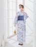 画像12: 【予約 / 5月中旬発送予定】ワンピース水彩椿柄浴衣 OBI-g-500-kj-9-NV / HIMO-900-yn-2-DusBL / HEKO-800-sb-8-DusBL / YA-73-kn-GY / GETA-01-kj-2-BL/ [y/OF01]