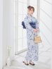 画像5: 【予約 / 5月中旬発送予定】ワンピース水彩椿柄浴衣 OBI-g-500-kj-9-NV / HIMO-900-yn-2-DusBL / HEKO-800-sb-8-DusBL / YA-73-kn-GY / GETA-01-kj-2-BL/ [y/OF01]