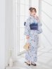 画像6: 【予約 / 5月中旬発送予定】ワンピース水彩椿柄浴衣 OBI-g-500-kj-9-NV / HIMO-900-yn-2-DusBL / HEKO-800-sb-8-DusBL / YA-73-kn-GY / GETA-01-kj-2-BL/ [y/OF01]