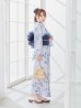 画像9: 【予約 / 5月中旬発送予定】ワンピース水彩椿柄浴衣 OBI-g-500-kj-9-NV / HIMO-900-yn-2-DusBL / HEKO-800-sb-8-DusBL / YA-73-kn-GY / GETA-01-kj-2-BL/ [y/OF01]