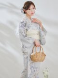 【予約 / 7月上旬発送予定】セパレートブルーローズ浴衣 OBI-siwa-200-kj-13-OW / HIMO-903-kj-W / HEKO-800-sb-5-W / YA-953-kn-BL / GETA-01-kj-2-BL / [y/OF01]