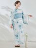 画像4: 【予約 / 7月上旬発送予定】セパレート水彩フラワー浴衣 OBI-siwa-204-wk-2-LBL / HIMO-900-yn-5-IV / HEKO-800-sb-5-W / YA-1023-wk-BL / GETA-01-kj-3-IV/ [yo/OF01]