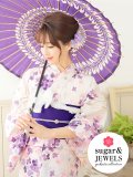 【即日発送】【浴衣3点セット】クリーム地x小花模様浴衣セット[FB02]