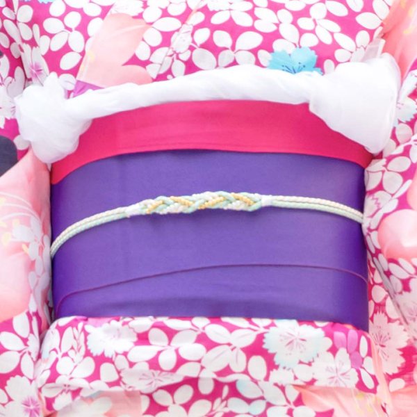 画像4: 【即日発送】【浴衣セール】【浴衣】小花桜模様浴衣セット【浴衣３点セット浴衣/帯/下駄】[HC02]