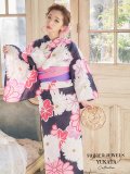 【浴衣SALE】SALE!【浴衣】大輪の菊模様浴衣セット（19obi-4/Yheko030WH  Yhimo-P/CG-17-P）【YMT】