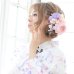 画像7: 【浴衣SALE】【浴衣】白地x桜の花模様浴衣セット（Yheko-WH/Yhimo205 /19obi-4/CG-17-P）[OF01]