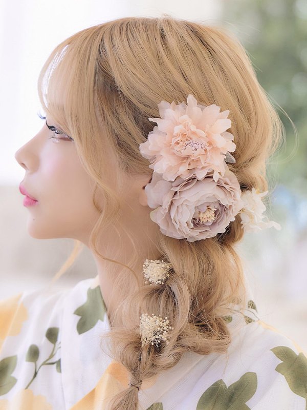 画像6: 【即日発送】【浴衣セール!】【浴衣】白地に黄色い花浴衣セット【浴衣3点セット浴衣/帯/下駄】【YMT】