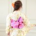 画像5: 【即日発送】【浴衣SALE】SALE!【浴衣】白地に小花柄模様浴衣セット【浴衣３点セット浴衣/帯/下駄】【YMT】 (5)