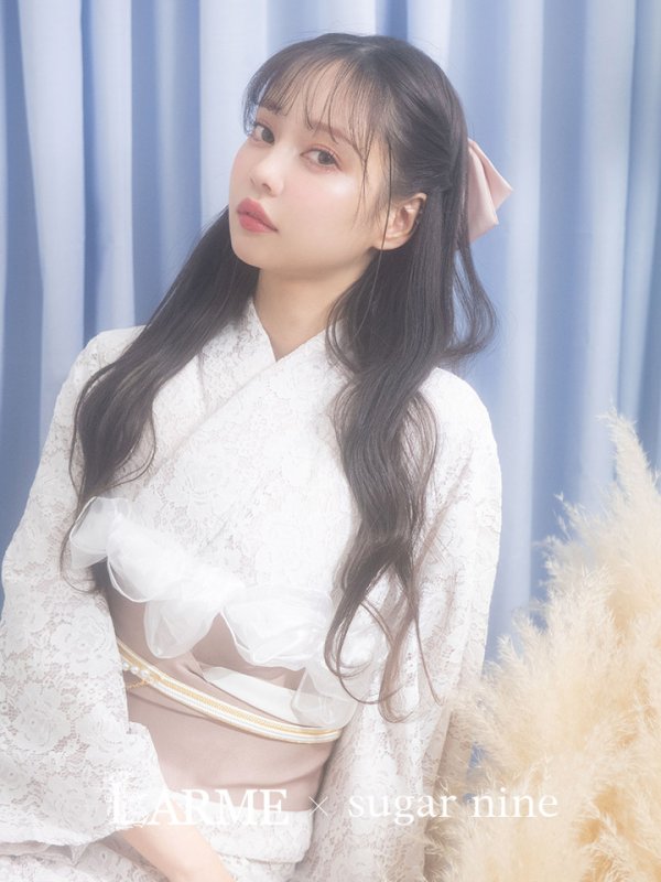 画像3: 即日発送!ピンク地×白レース浴衣  【浴衣３点セット 浴衣/帯/下駄】[YMT]