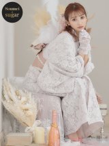 即日発送!ピンク地×白レース浴衣（19obi-30 / Yhimo-pearl02 / Yheko-WH / CG-17-P）[OF01]