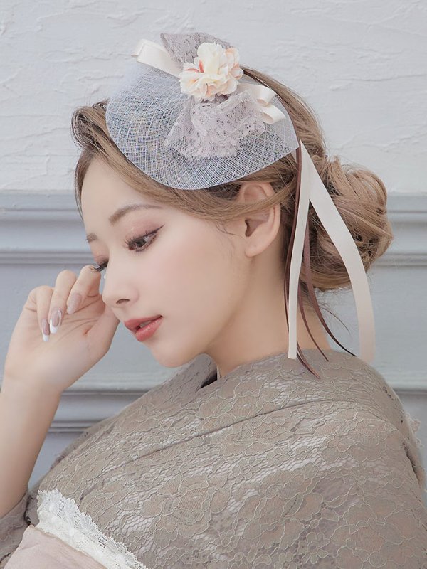 画像6: 【浴衣セール！】即日発送!【浴衣】ベージュ×フラワーレース浴衣【浴衣３点セット浴衣/帯/下駄】[YMT]