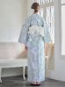画像8: 【浴衣】ミント地x牡丹浴衣  【浴衣３点セット 浴衣/帯/下駄】OBI-siwa-200-kj-13-OW / HIMO-900-yn-4-GYxGY/ YA-942-kj-W / HEKO-800-sb-5-W / GETA-02-ok-3-LBL [YMT]