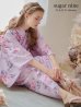 画像2: 【浴衣セール！】【即日発送】ピンクストライプ地x紫陽花浴衣  【浴衣３点セット 浴衣/帯/下駄】OBI-siwa-202-ok-1-BE / HIMO-900-yn-7-MOC / YA-1079-kj-4-W / HEKO-800-sb-3-BR / GETA-02-ok-5-P [YMT] (2)