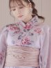 画像5: 【浴衣セール！】【即日発送】ピンクストライプ地x紫陽花浴衣  【浴衣３点セット 浴衣/帯/下駄】OBI-siwa-202-ok-1-BE / HIMO-900-yn-7-MOC / YA-1079-kj-4-W / HEKO-800-sb-3-BR / GETA-02-ok-5-P [YMT]