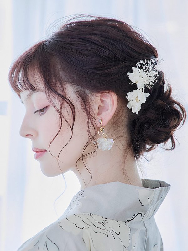 画像6: 【即日発送】グレー地にガーリー牡丹浴衣  【浴衣３点セット 浴衣/帯/下駄】[YMT]