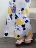 画像7: 【予約 / 7月中旬発送予定 】【浴衣】イエローとブルーのニュアンス花柄浴衣【YMT】