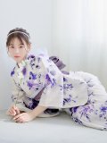 【即日発送】白地xパープルグラデーション浴衣 OBI-hira-100-ok-8-PLxLPL / HIMO-900-yn-4-GYxGY / HEKO-800-sb-5-W / YA-1079-kj-7-W / GETA-02-ok-6-PL[YMT]