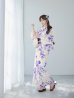 画像6: 【即日発送】白地xパープルグラデーション浴衣 OBI-hira-100-ok-8-PLxLPL / HIMO-900-yn-4-GYxGY / HEKO-800-sb-5-W / YA-1023-wk-BL / GETA-02-ok-6-PL[YMT]