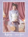 【即日発送】白地×ライラックフラワーレース浴衣  【浴衣３点セット 浴衣/帯/下駄】19obi-03 / Yhimo-pearl02 / A939-7 / Yobi-030-W / CG-17-P 【YMT】