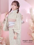 【即日発送】くすみピンク地x小花レース浴衣 OBI-hira-100-ok-9-PxBR / HIMO-901-wk-6-MOC /  YA-1081-kj-WPG / HEKO-800-sb-3-BR / GETA-02-ok-5-P[YMT]