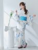 画像10: 【即日発送】水墨風ニュアンス菖蒲浴衣  【浴衣３点セット 浴衣/帯/下駄】OBI-g-500-kj-11-AQM / HIMO-900-yn-4-GYxGY / HEKO-800-sb-5-W / YA-1023-wk-BL / GETA-01-kj-2-BL [YMT]