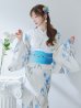 画像12: 【即日発送】水墨風ニュアンス菖蒲浴衣  【浴衣３点セット 浴衣/帯/下駄】OBI-g-500-kj-11-AQM / HIMO-900-yn-4-GYxGY / HEKO-800-sb-5-W / YA-1023-wk-BL / GETA-01-kj-2-BL [YMT]
