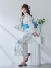 画像7: 【即日発送】水墨風ニュアンス菖蒲浴衣  【浴衣３点セット 浴衣/帯/下駄】OBI-g-500-kj-11-AQM / HIMO-900-yn-4-GYxGY / HEKO-800-sb-5-W / YA-1023-wk-BL / GETA-01-kj-2-BL [YMT]