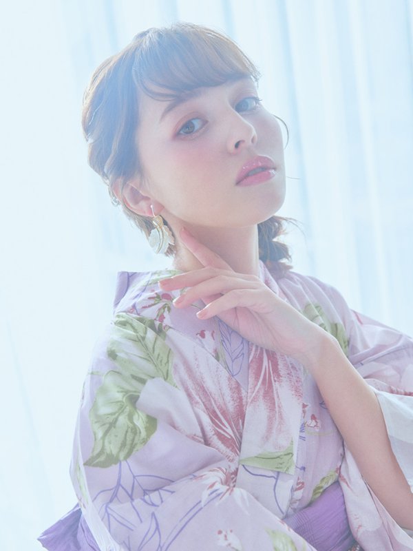 画像17: 【即日発送】ニュアンス朝顔ピンク浴衣  【浴衣３点セット 浴衣/帯/下駄】[YMT]